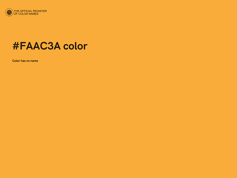 #FAAC3A color image