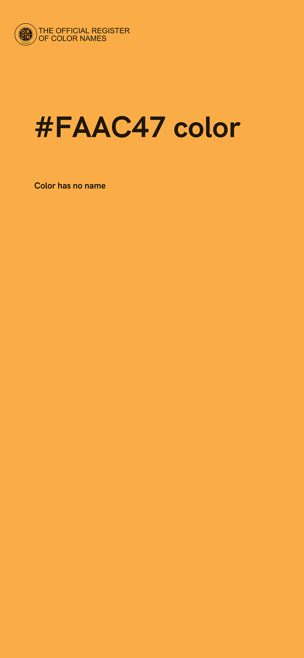 #FAAC47 color image
