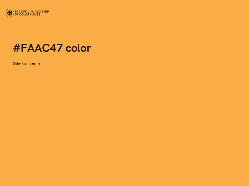 #FAAC47 color image