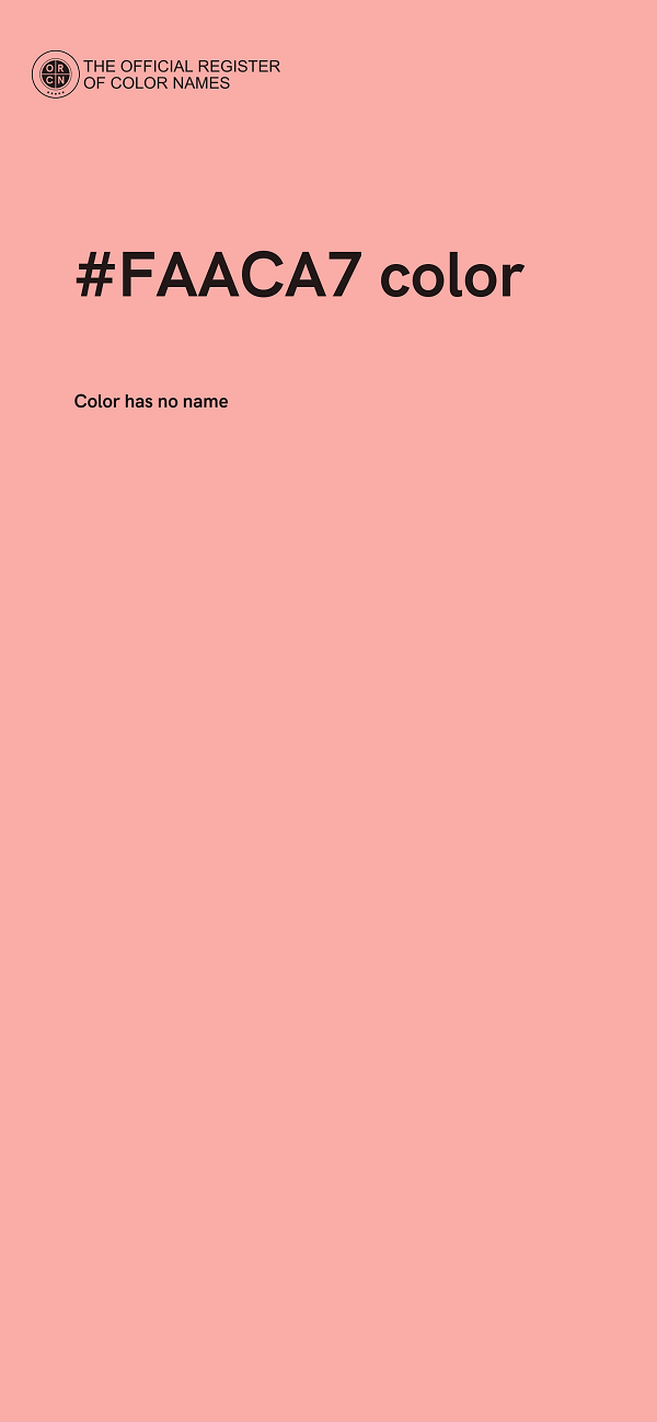 #FAACA7 color image