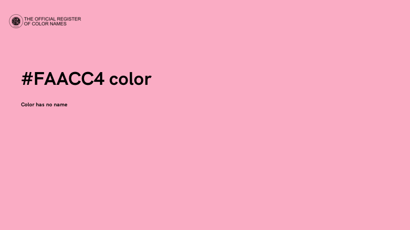 #FAACC4 color image