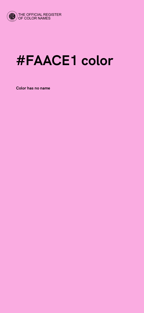 #FAACE1 color image