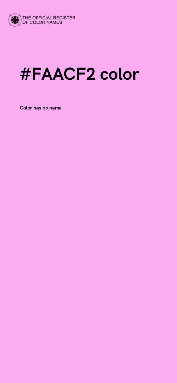 #FAACF2 color image