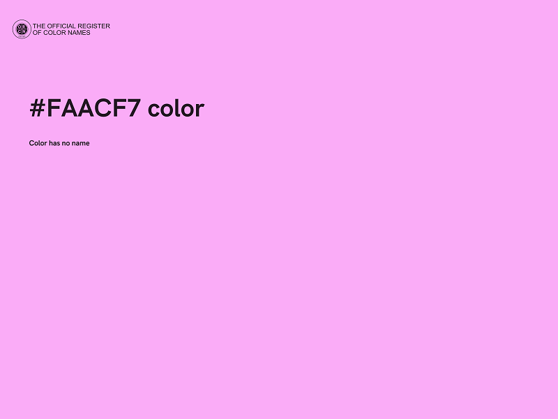 #FAACF7 color image