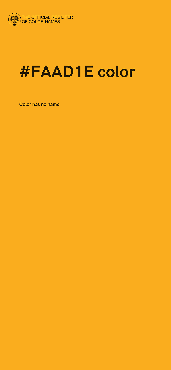 #FAAD1E color image