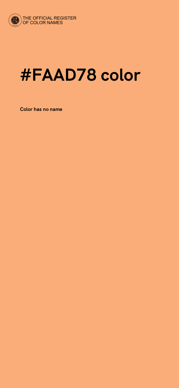 #FAAD78 color image