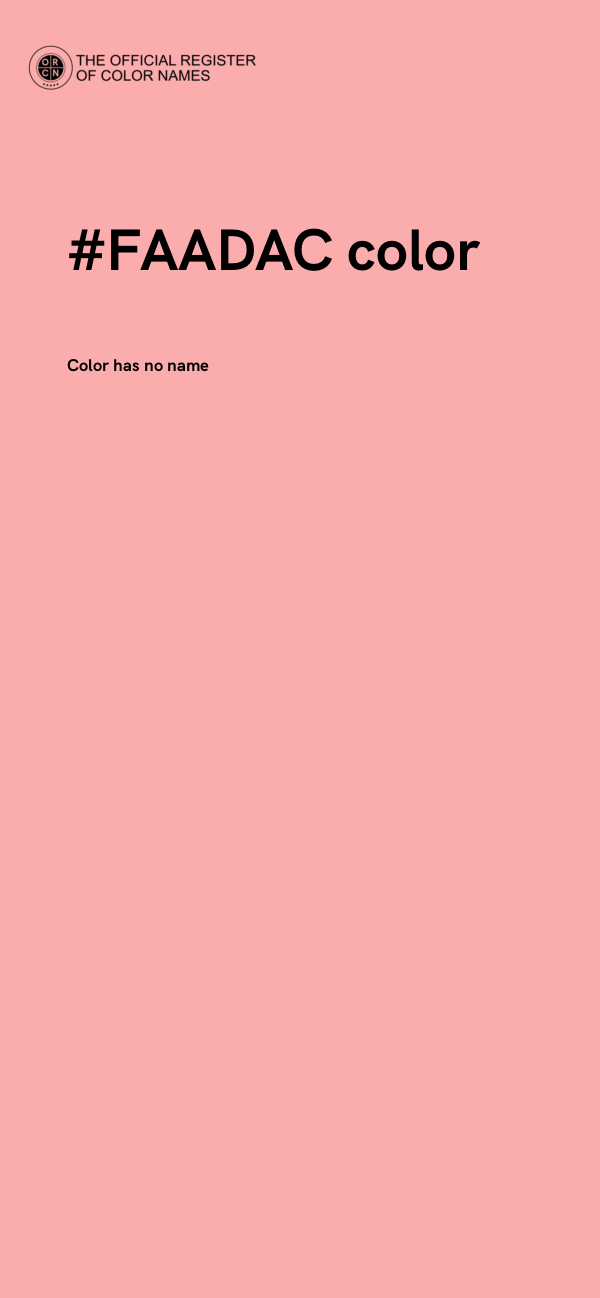 #FAADAC color image