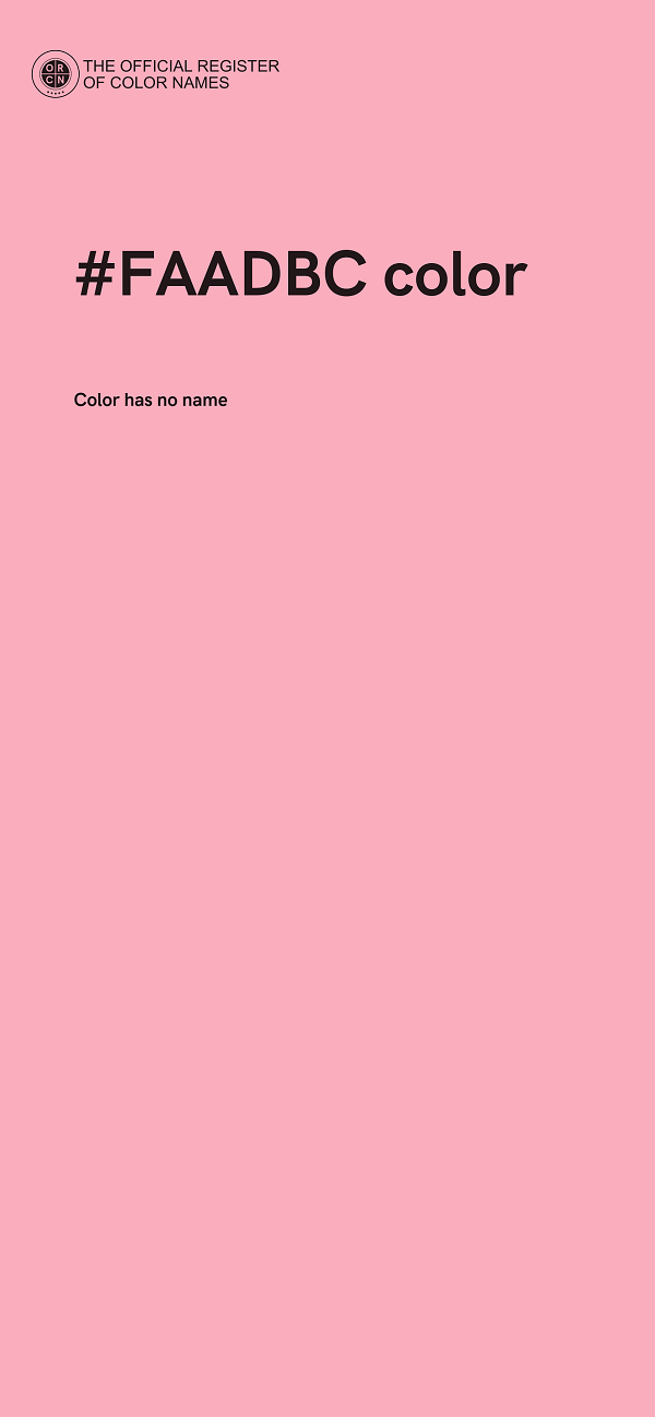 #FAADBC color image