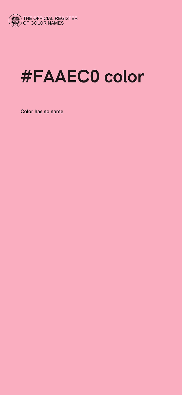#FAAEC0 color image