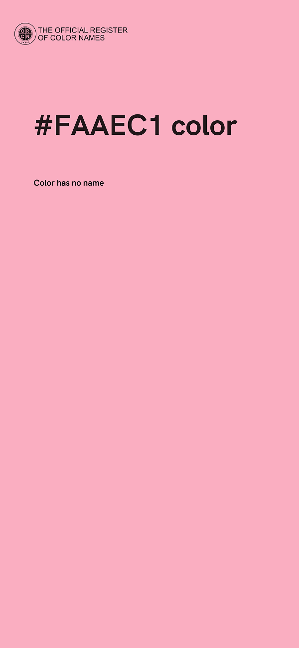 #FAAEC1 color image