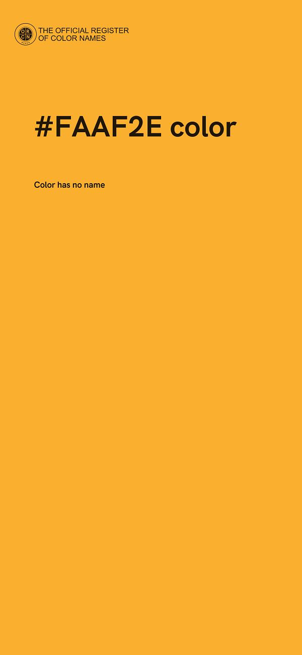 #FAAF2E color image
