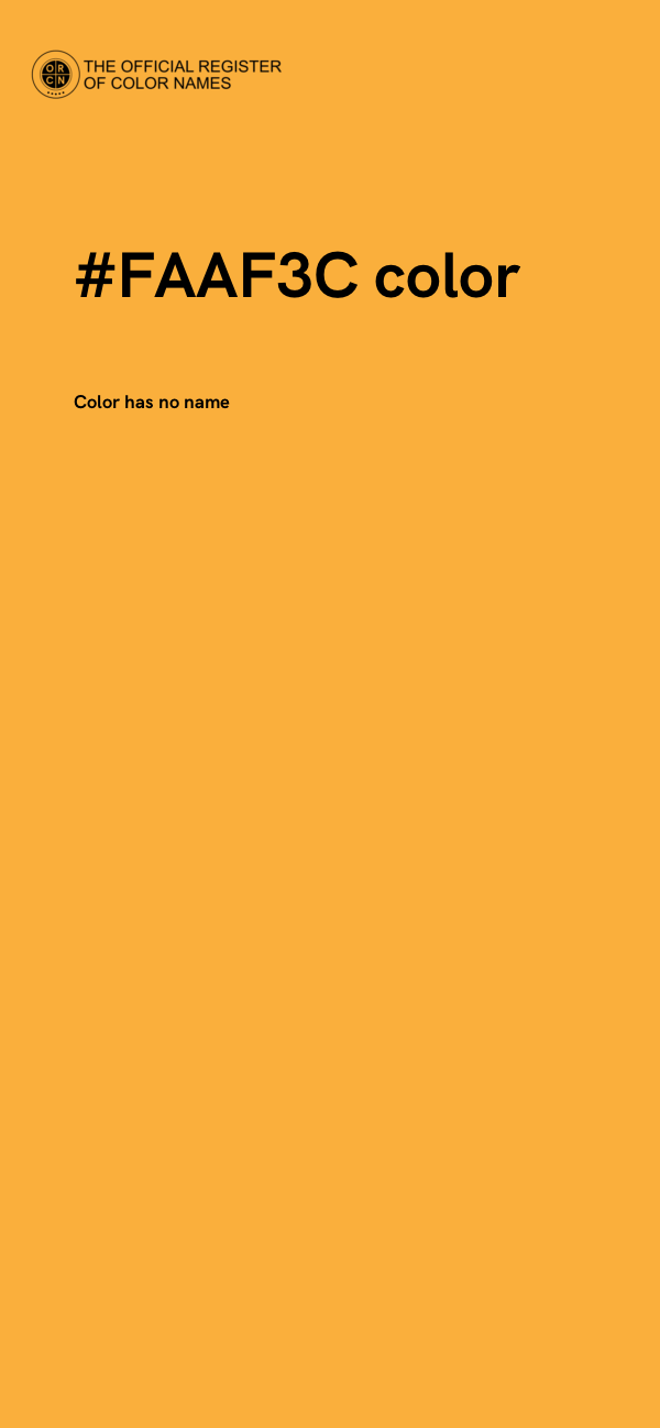 #FAAF3C color image