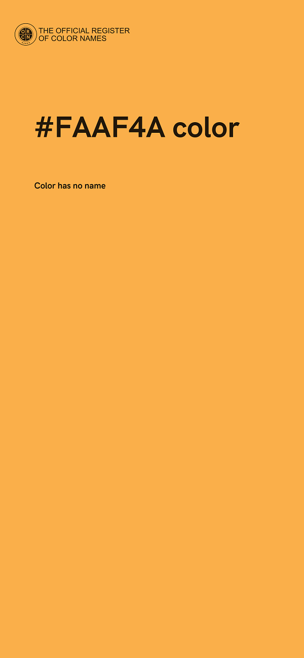 #FAAF4A color image