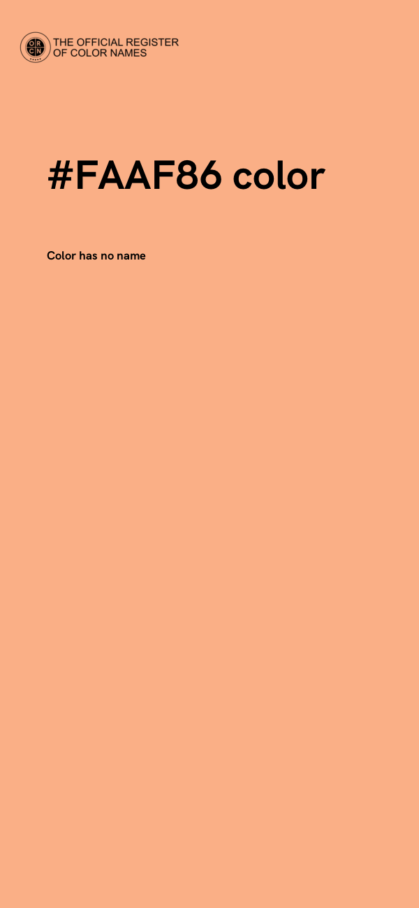 #FAAF86 color image