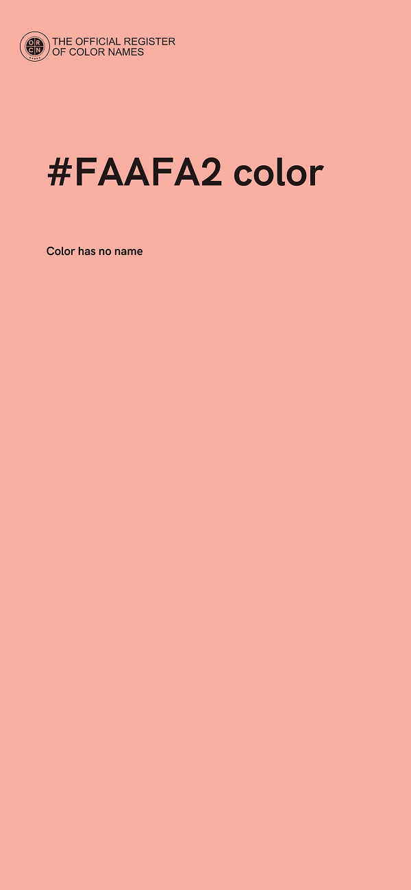 #FAAFA2 color image