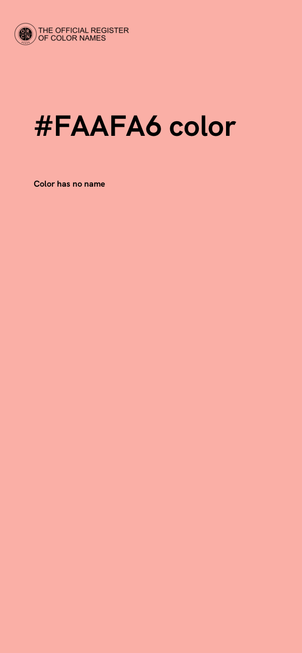 #FAAFA6 color image