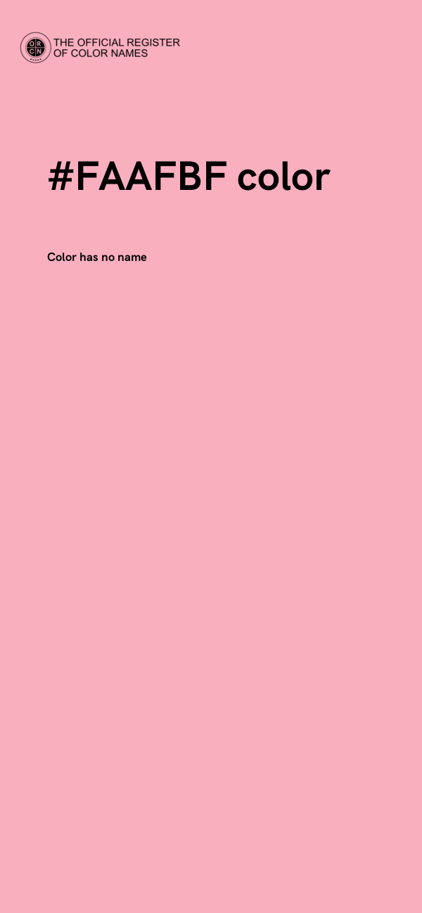 #FAAFBF color image