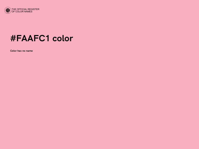 #FAAFC1 color image
