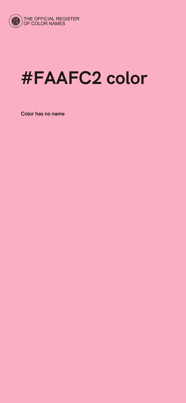 #FAAFC2 color image