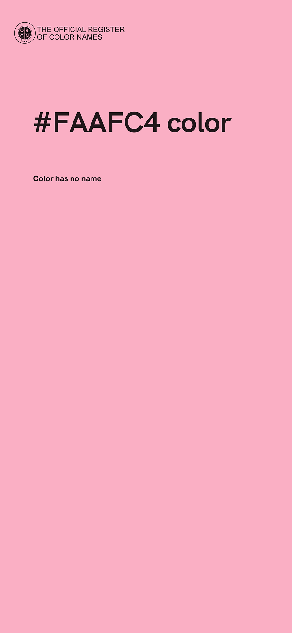 #FAAFC4 color image