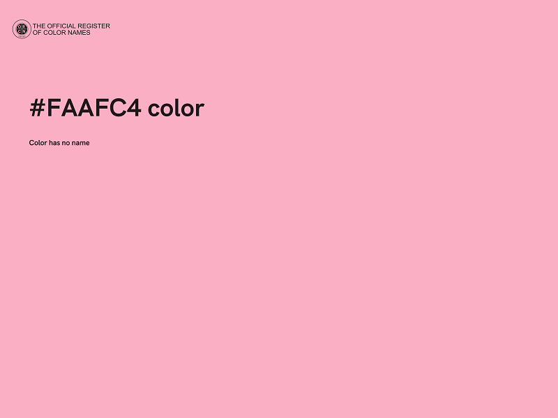 #FAAFC4 color image