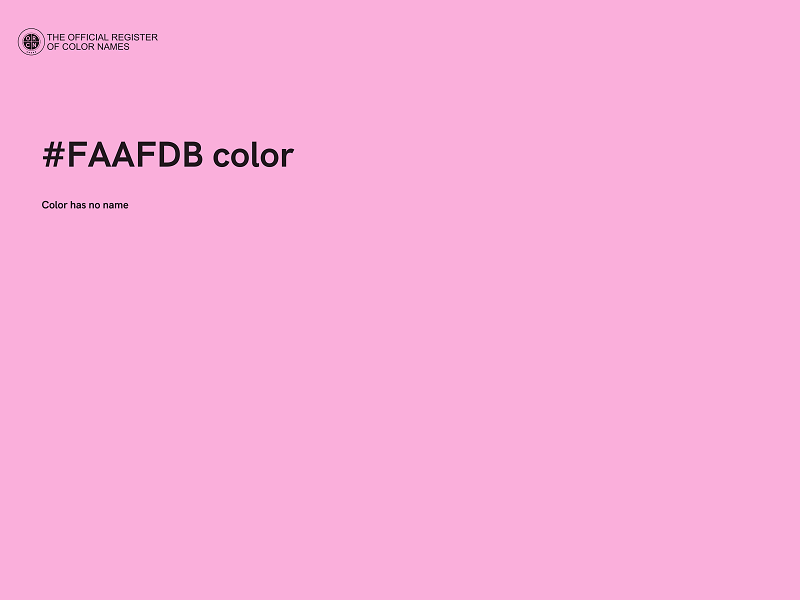 #FAAFDB color image