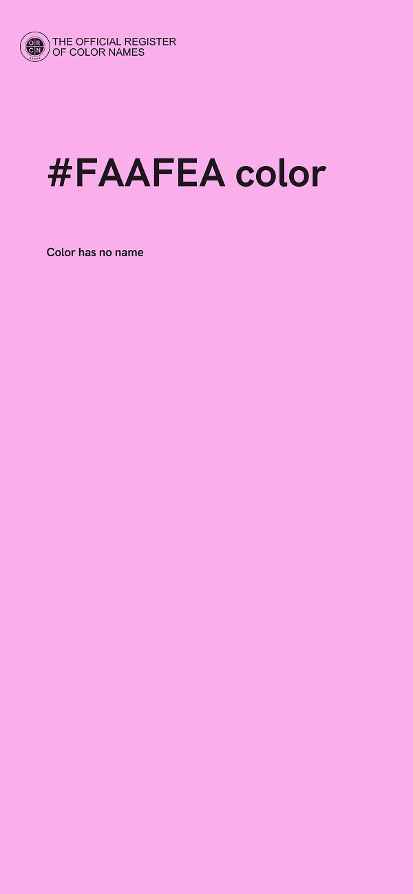 #FAAFEA color image