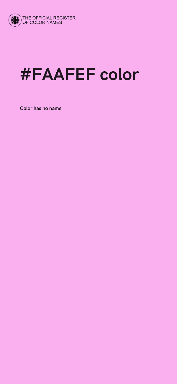 #FAAFEF color image