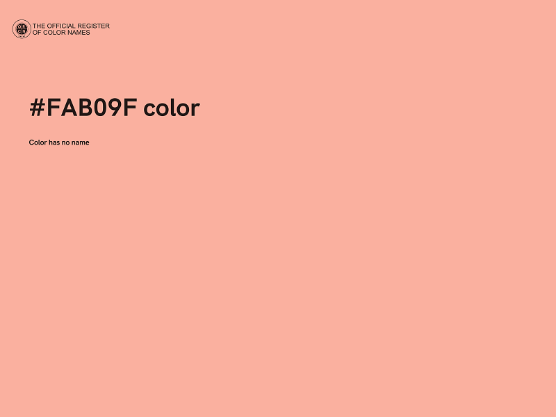 #FAB09F color image