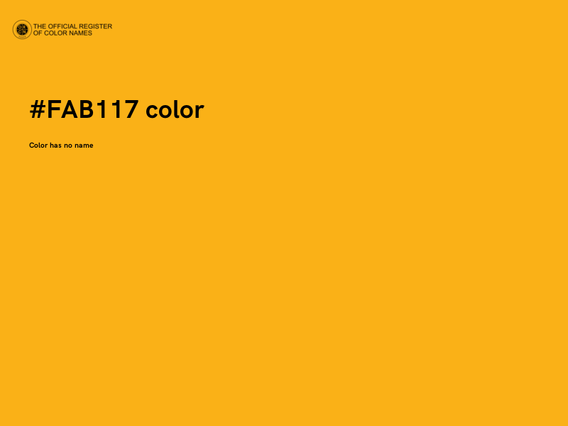 #FAB117 color image