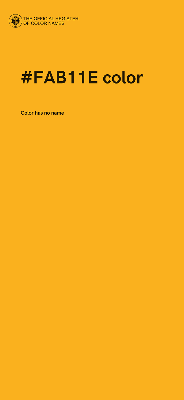 #FAB11E color image