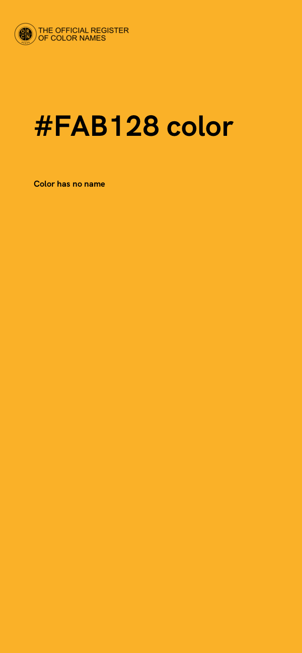 #FAB128 color image