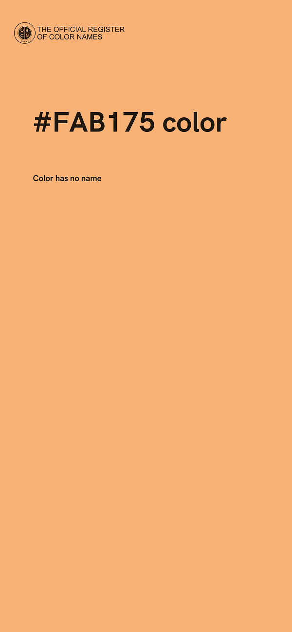 #FAB175 color image