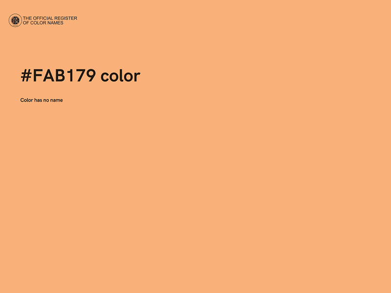 #FAB179 color image