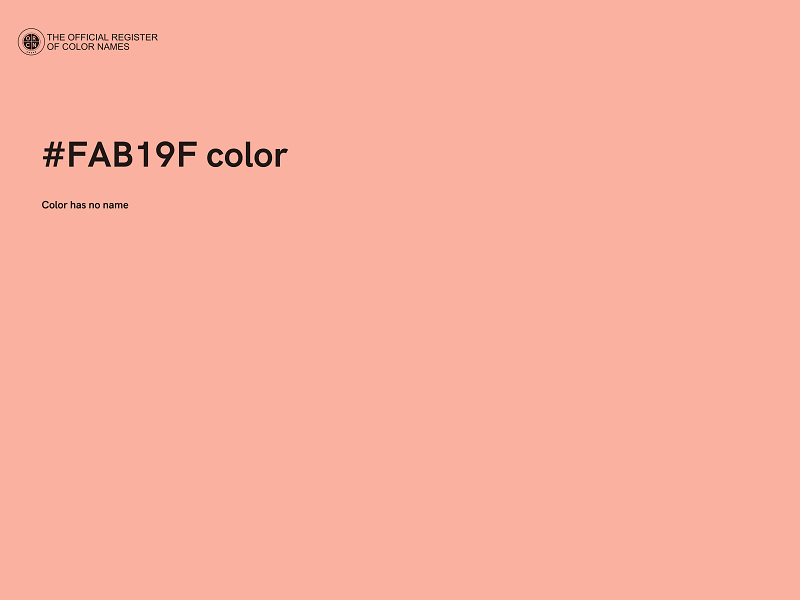 #FAB19F color image