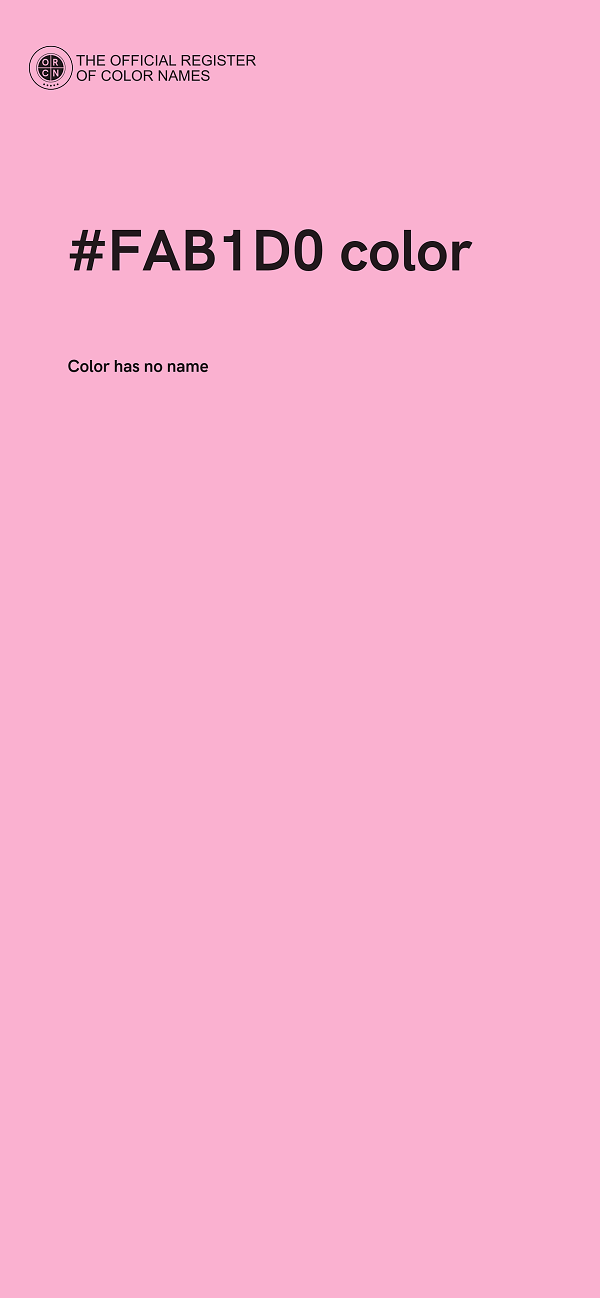 #FAB1D0 color image