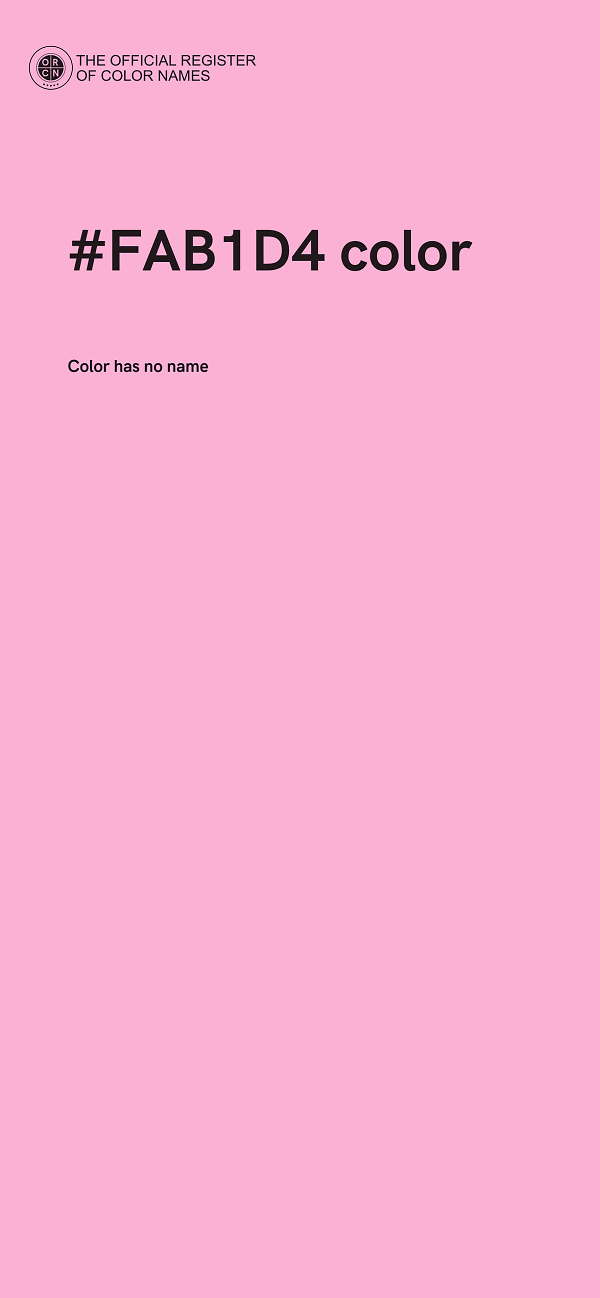 #FAB1D4 color image