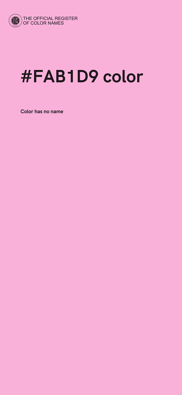 #FAB1D9 color image