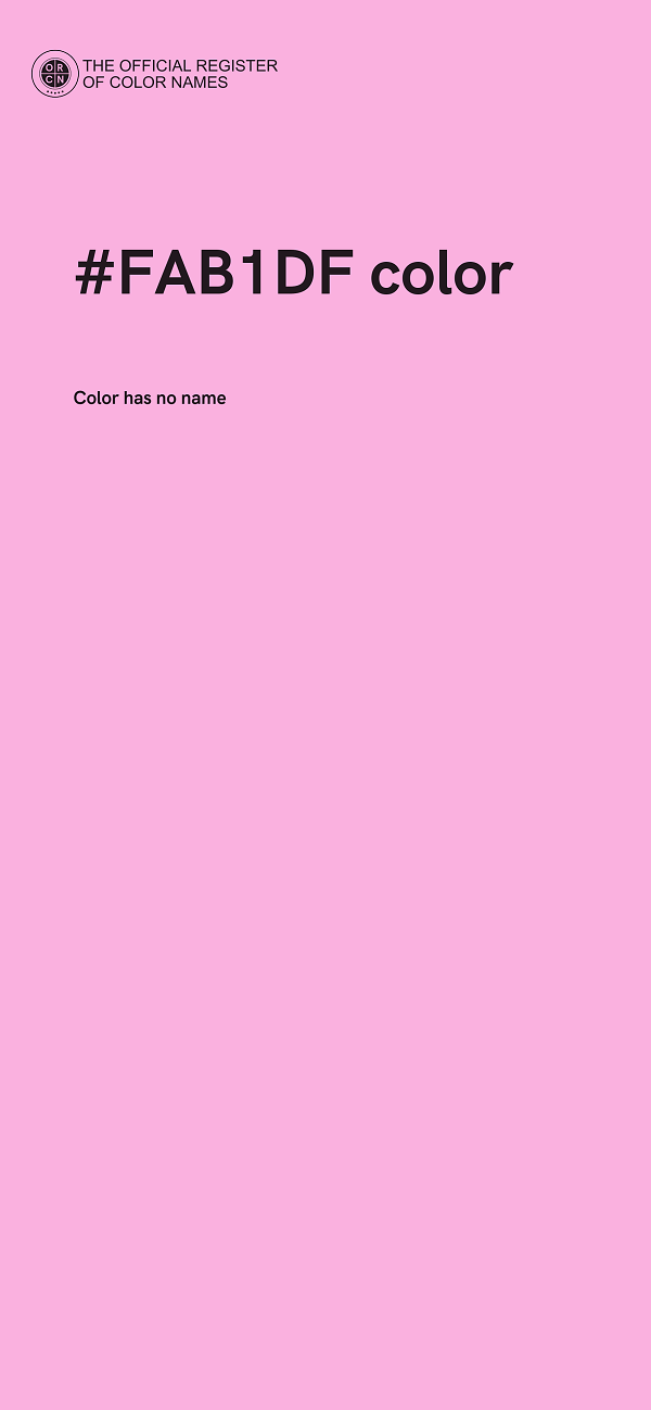 #FAB1DF color image