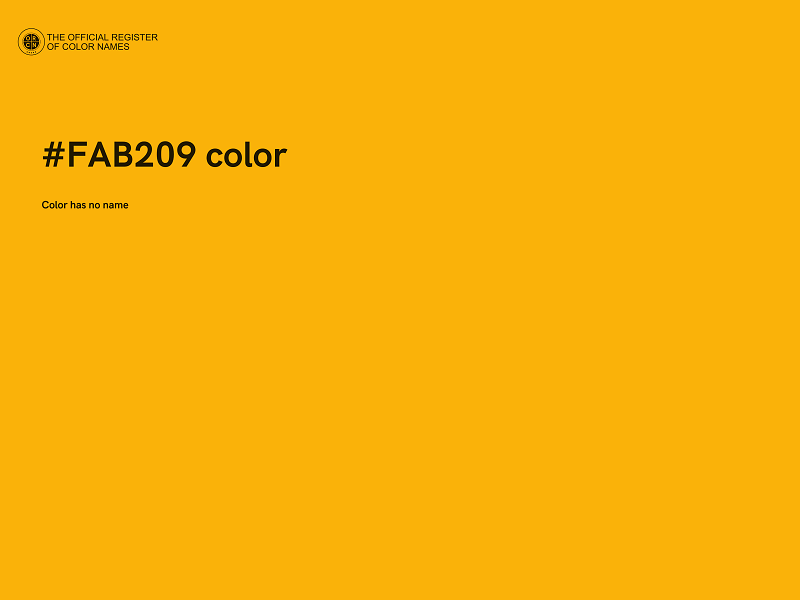 #FAB209 color image