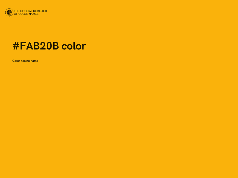 #FAB20B color image