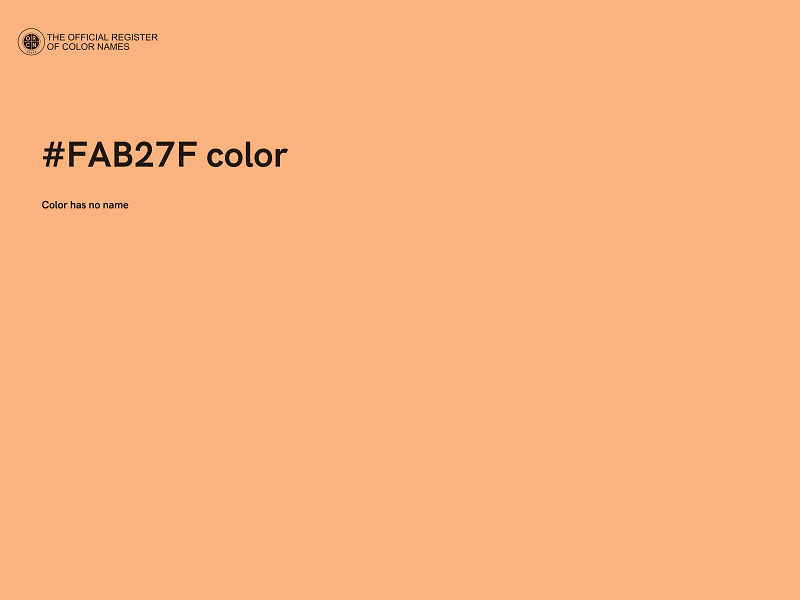 #FAB27F color image