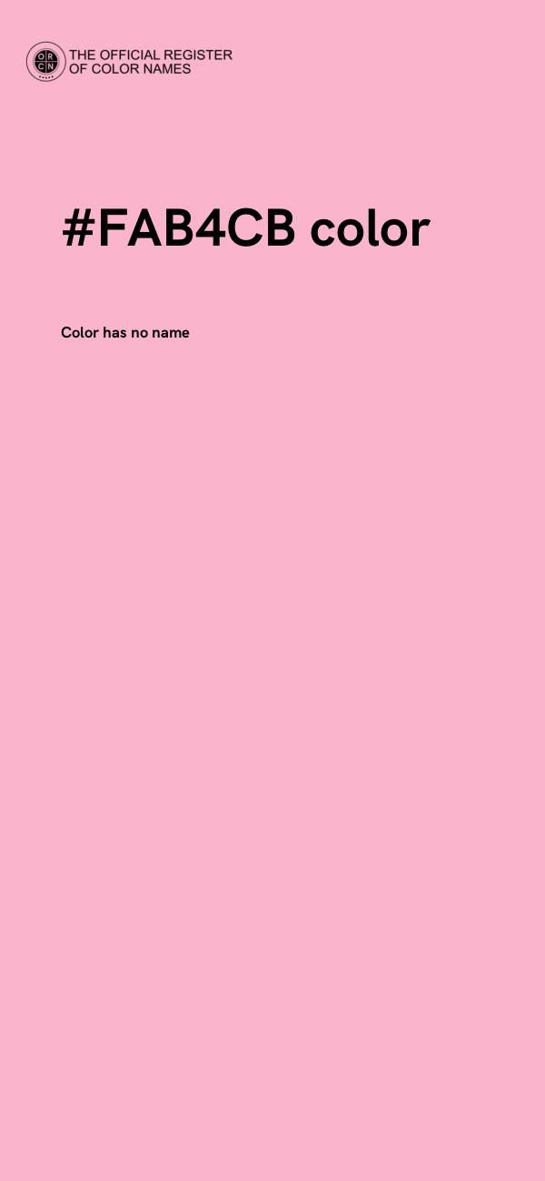 #FAB4CB color image