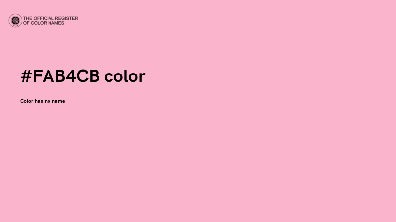 #FAB4CB color image