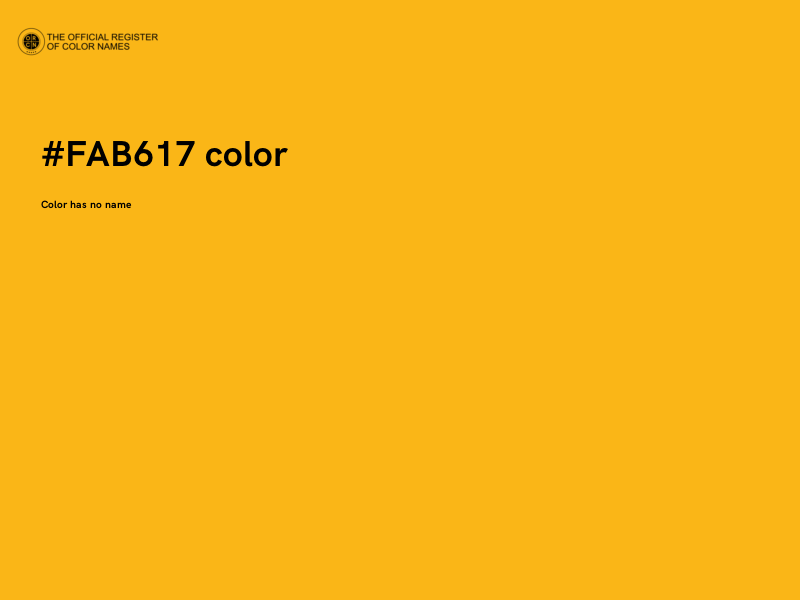 #FAB617 color image