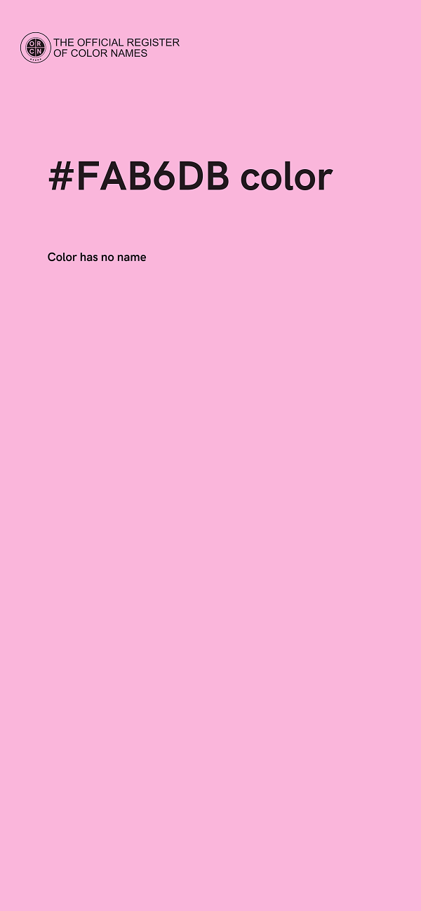 #FAB6DB color image