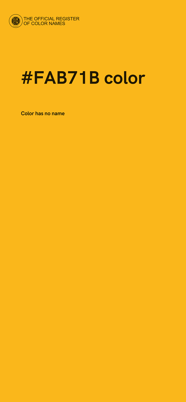 #FAB71B color image