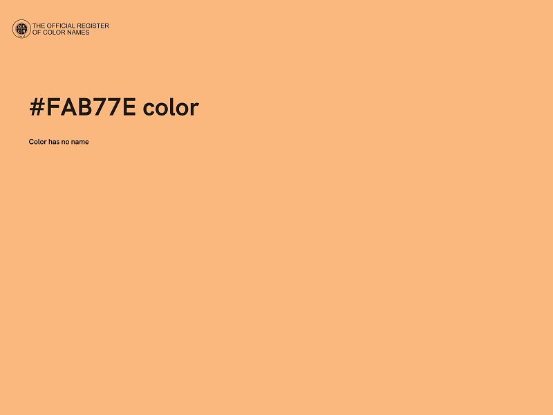 #FAB77E color image