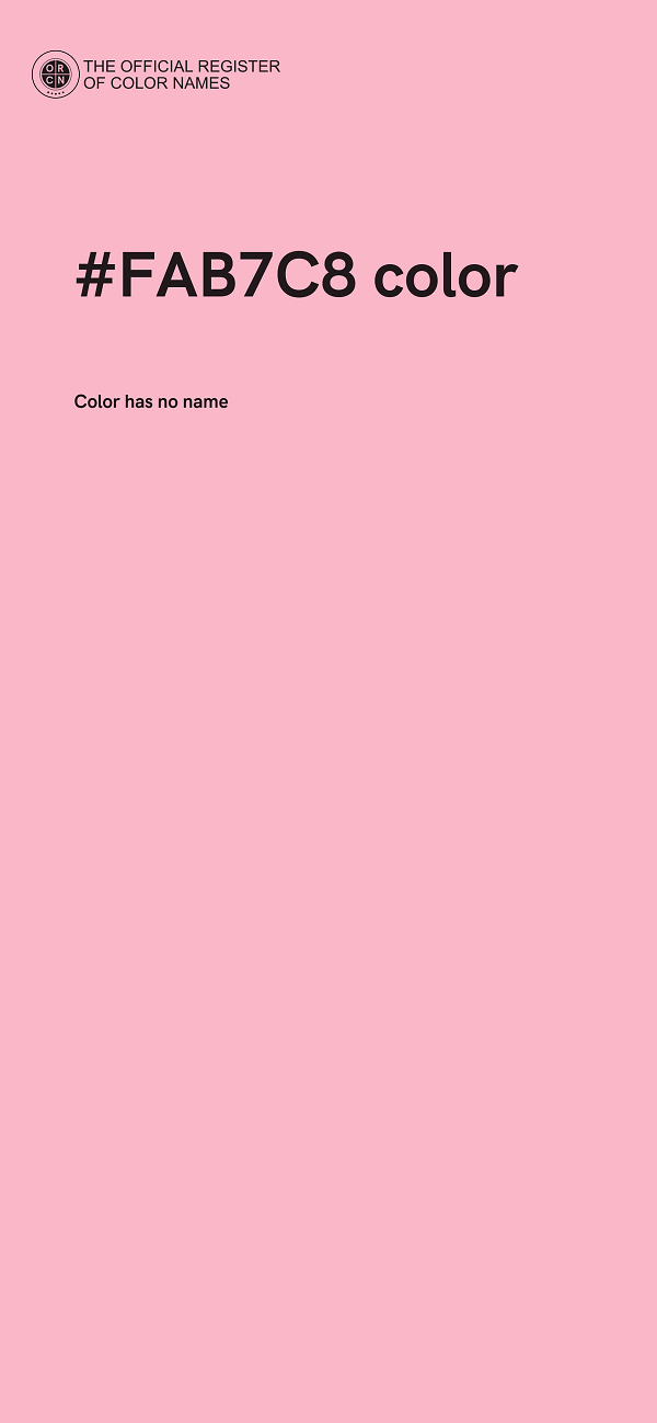 #FAB7C8 color image