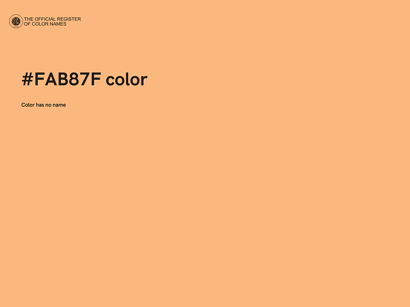 #FAB87F color image